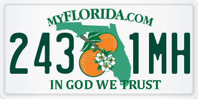 FL license plate 2431MH