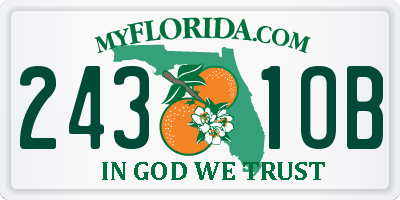 FL license plate 2431OB