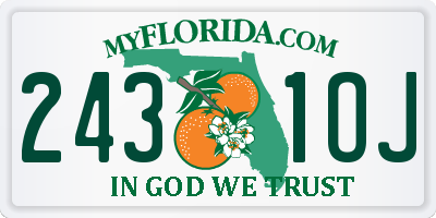 FL license plate 2431OJ