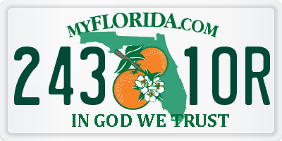 FL license plate 2431OR