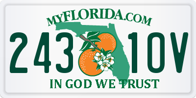 FL license plate 2431OV