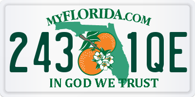 FL license plate 2431QE