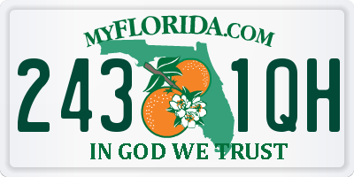 FL license plate 2431QH