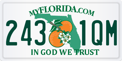 FL license plate 2431QM