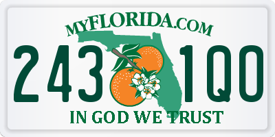 FL license plate 2431QO