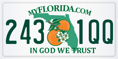 FL license plate 2431QQ