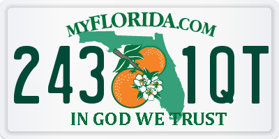 FL license plate 2431QT