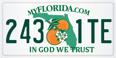 FL license plate 2431TE