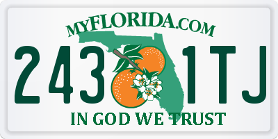 FL license plate 2431TJ