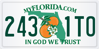 FL license plate 2431TO