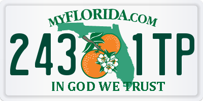 FL license plate 2431TP