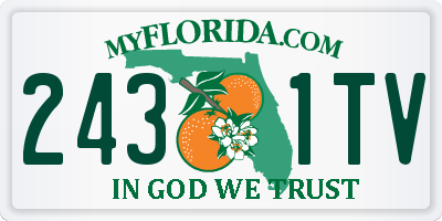 FL license plate 2431TV