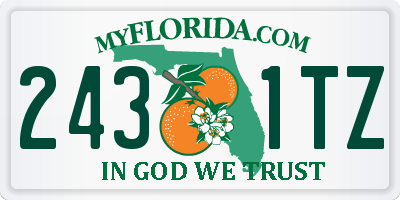 FL license plate 2431TZ