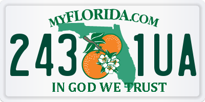 FL license plate 2431UA