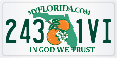 FL license plate 2431VI