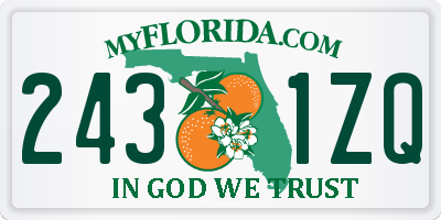 FL license plate 2431ZQ