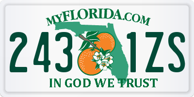 FL license plate 2431ZS