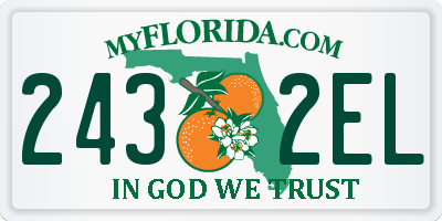 FL license plate 2432EL
