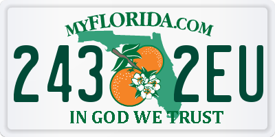 FL license plate 2432EU
