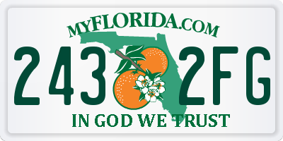 FL license plate 2432FG