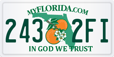 FL license plate 2432FI