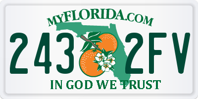 FL license plate 2432FV