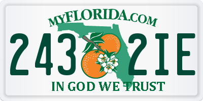 FL license plate 2432IE