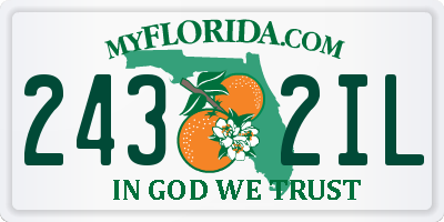 FL license plate 2432IL