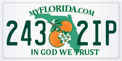 FL license plate 2432IP