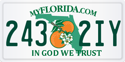 FL license plate 2432IY
