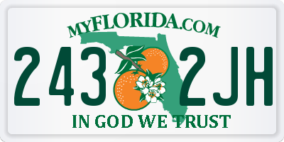 FL license plate 2432JH