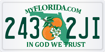 FL license plate 2432JI