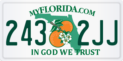 FL license plate 2432JJ