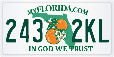 FL license plate 2432KL