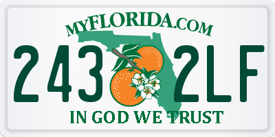FL license plate 2432LF