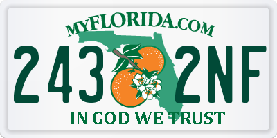 FL license plate 2432NF