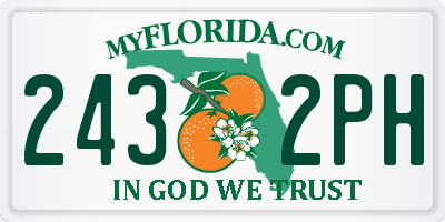 FL license plate 2432PH