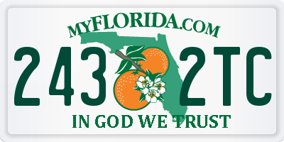FL license plate 2432TC
