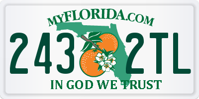 FL license plate 2432TL