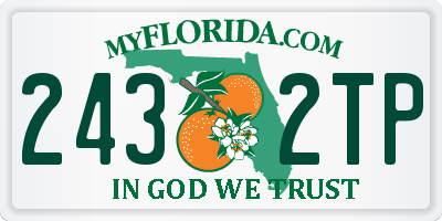 FL license plate 2432TP