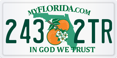 FL license plate 2432TR