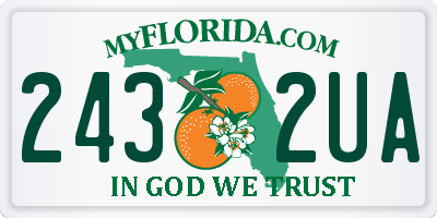 FL license plate 2432UA