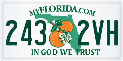 FL license plate 2432VH