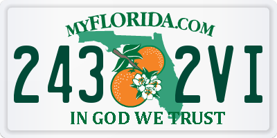 FL license plate 2432VI