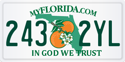 FL license plate 2432YL