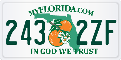 FL license plate 2432ZF