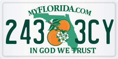 FL license plate 2433CY