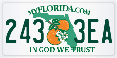 FL license plate 2433EA