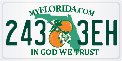 FL license plate 2433EH