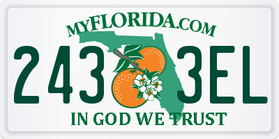 FL license plate 2433EL